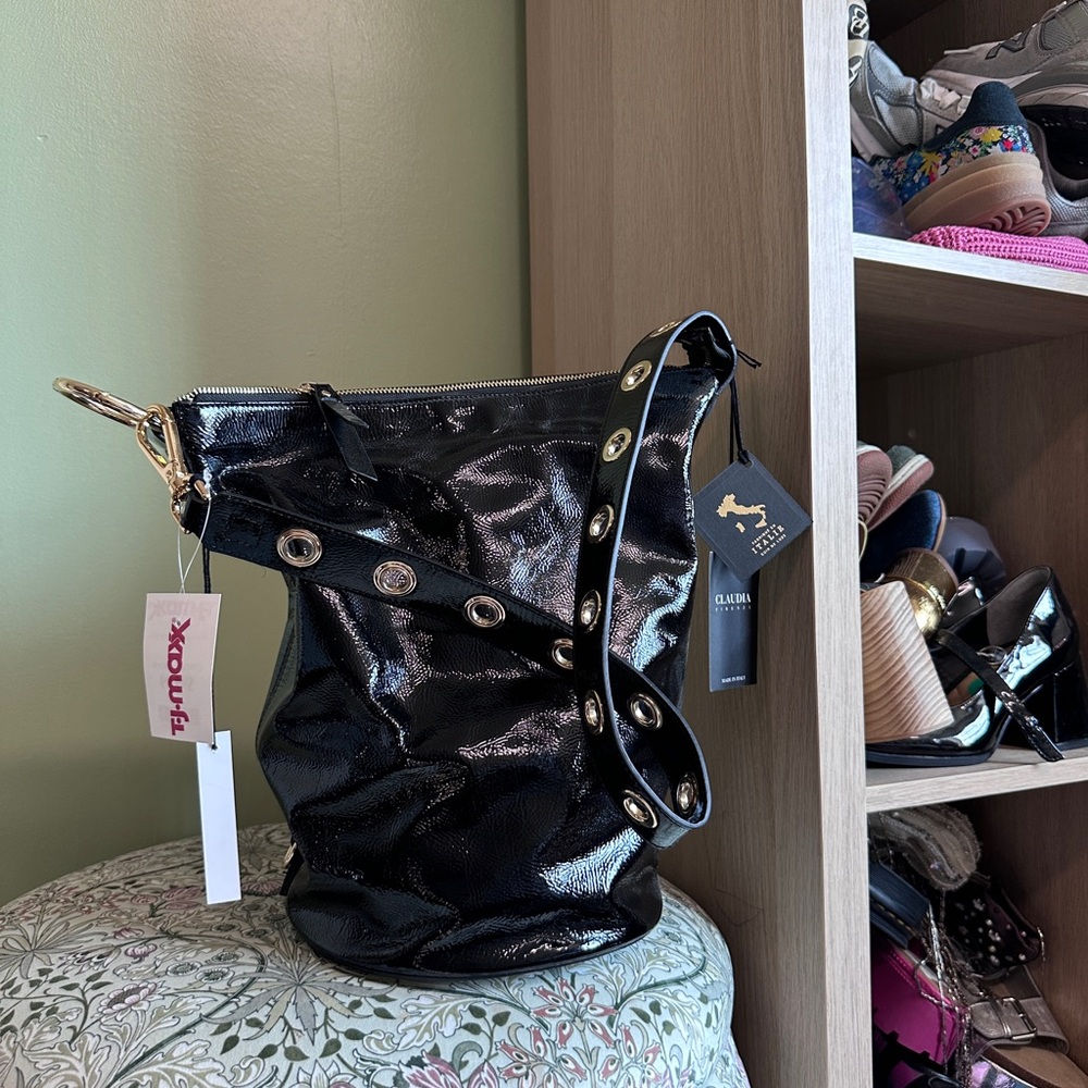 Patent Black Designer Women's Bag